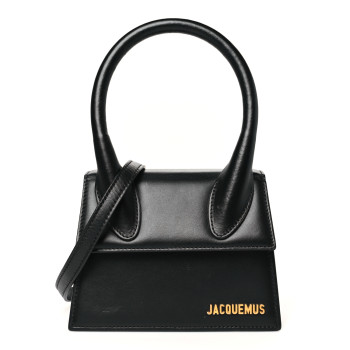 JACQUEMUS Smooth Calfskin Le Chiquito Moyen Black