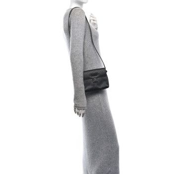 CHANEL Satin Quilted Crystal CC Square Flap Grey