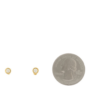 ROBERTO COIN 18K Yellow Gold Diamond .20ctw Bezel Stud Earrings