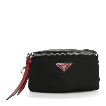 PRADA Tessuto Nylon Wrist Pouch Black