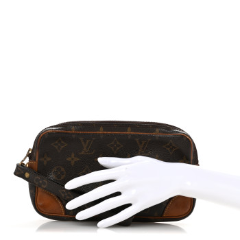 LOUIS VUITTON Monogram Pochette Marly Dragonne 22