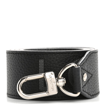 LOUIS VUITTON Taurillon Bandouliere Shoulder Strap Black