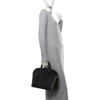 LOUIS VUITTON Epi Alma PM Black