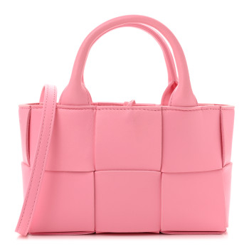 BOTTEGA VENETA Lambskin Maxi Intreccio Candy Arco Tote Ribbon