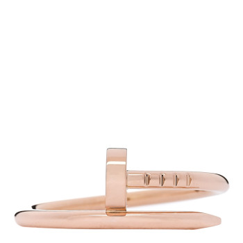 CARTIER 18K Pink Gold Small Juste Un Clou Ring 54 7
