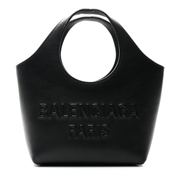 BALENCIAGA Smooth Calfskin XS Mary Kate Tote Black