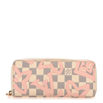 LOUIS VUITTON Damier Azur Tahitienne Clemence Wallet