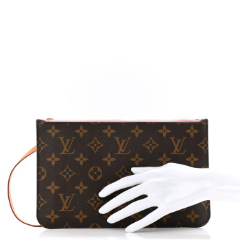 LOUIS VUITTON Monogram Neverfull MM GM Pochette Rose Ballerine