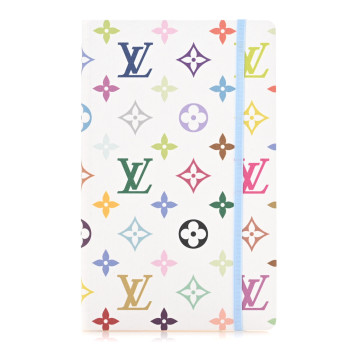 LOUIS VUITTON LV x TM Monogram Multicolor Jane Notebook MM White