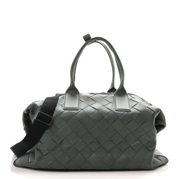 BOTTEGA VENETA Nappa Maxi Intrecciato Large Duffel Grey