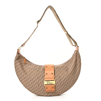 CHRISTIAN DIOR Diorissimo Street Chic Hobo Beige