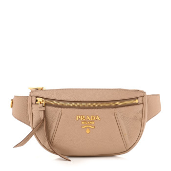 PRADA Vitello Daino Small Belt Bag Cammeo
