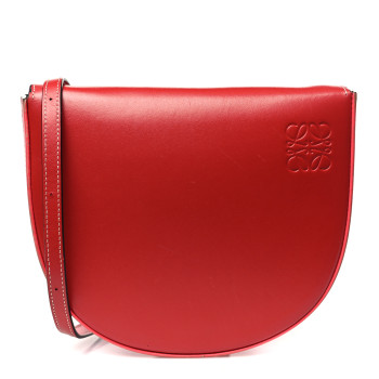 LOEWE Soft Calfskin Mini Heel Pouch Pomodoro Poppy Pink