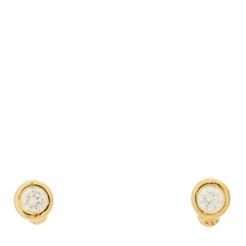 ROBERTO COIN 18K Yellow Gold Diamond .20ctw Bezel Stud Earrings