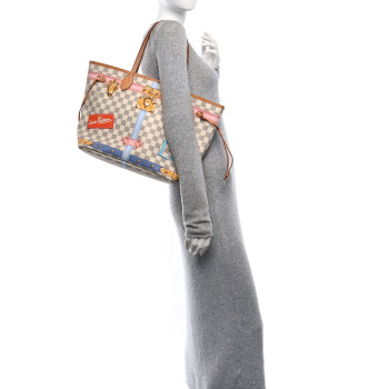 LOUIS VUITTON Damier Azur Summer Trunks Neo Neverfull MM