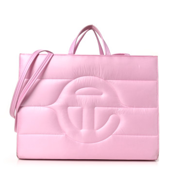 TELFAR Nylon Large Puff Shopping Bag Pink