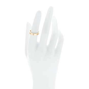 CARTIER 18K Yellow Gold Diamond 4mm LOVE Wedding Band Ring 53 6.25