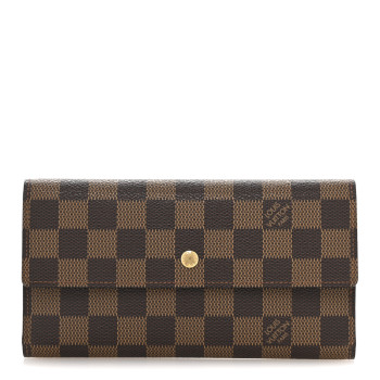 LOUIS VUITTON Damier Ebene Sarah Wallet