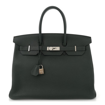 HERMES Togo Birkin 35 Vert Fonce