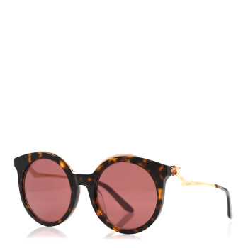 CARTIER Panthere De Cartier Sunglasses Tortoise