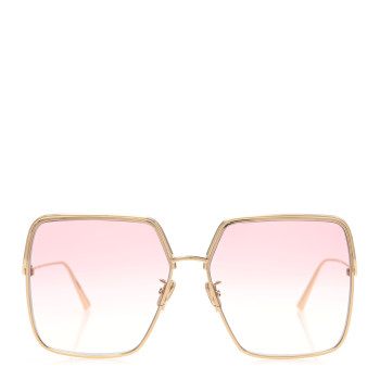 CHRISTIAN DIOR Metal EverDior Square Sunglasses Rose Gold