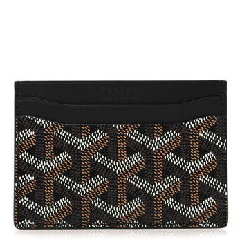 GOYARD Goyardine Saint Sulpice Card Holder Black