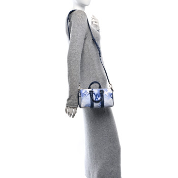 LOUIS VUITTON Monogram Watercolor Keepall XS Blue
