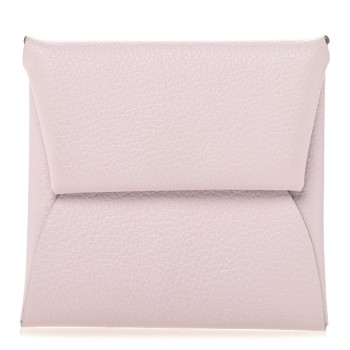 HERMES Evercolor Bastia Coin Purse Mauve Pale