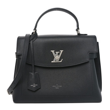 LOUIS VUITTON Soft Calfskin Lockme Ever MM Black