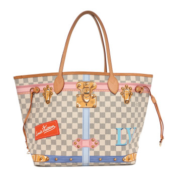 LOUIS VUITTON Damier Azur Summer Trunks Neo Neverfull MM
