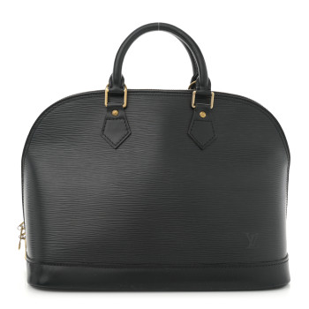 LOUIS VUITTON Epi Alma PM Black