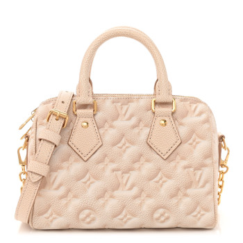 LOUIS VUITTON Empreinte Monogram Summer Stardust Speedy Bandouliere 20 Beige Clair