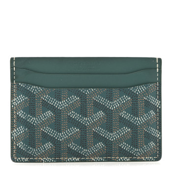 GOYARD Goyardine Saint Sulpice Card Holder Green