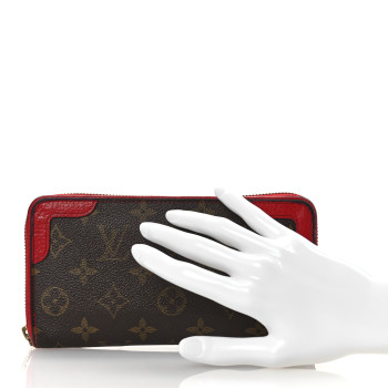 LOUIS VUITTON Monogram Retiro Zippy Wallet Cherry