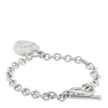 TIFFANY Sterling Silver Return to Tiffany Full Heart Toggle Bracelet