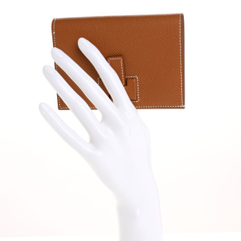 HERMES Epsom New H Passant Compact Wallet Gold