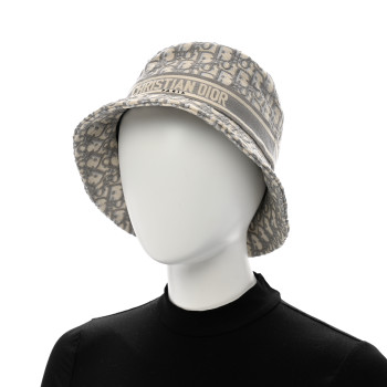 CHRISTIAN DIOR Oblique Bucket Hat 57 Grey