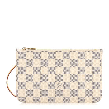 LOUIS VUITTON Damier Azur Neverfull PM Pochette