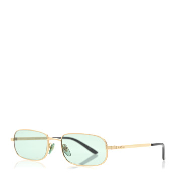 GUCCI Metal Rectangular Sunglasses GG1457S Green Gold