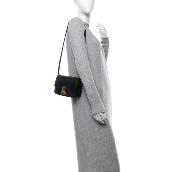 CELINE Box Calfskin Small Classic Box Flap Bag Black