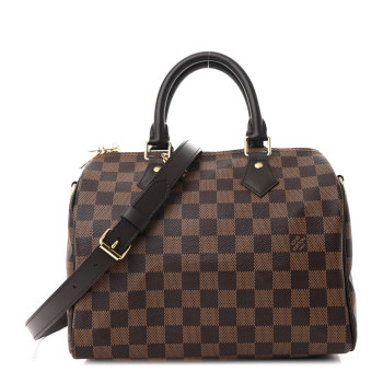 LOUIS VUITTON Damier Ebene Speedy Bandouliere 25