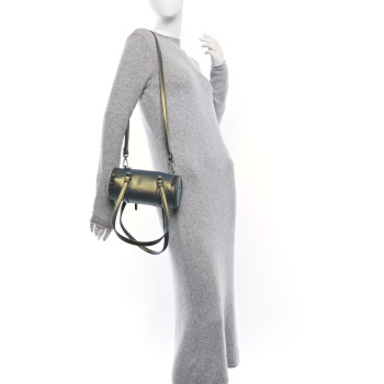 TELFAR Metallic Vegan Leather Small Duffle Acid