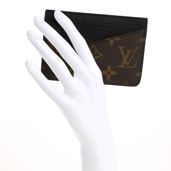 LOUIS VUITTON Monogram Macassar Neo Porte-Cartes Card Holder