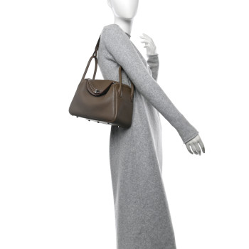 HERMES Taurillon Clemence Lindy 26 Etoupe