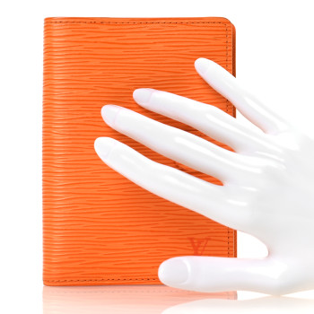 LOUIS VUITTON Epi Small Ring Agenda Cover Mandarin