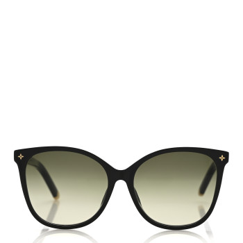 LOUIS VUITTON Acetate My Monogram Light Cat Eye Sunglasses Z1657E Black