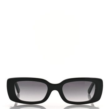 LOUIS VUITTON Acetate LV Circle Cat Eye Sunglasses Z2109W Black