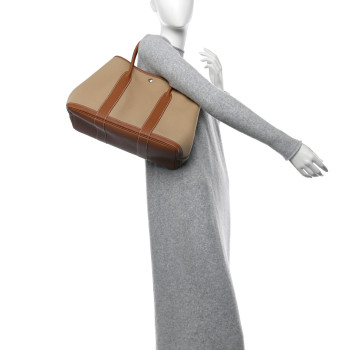 HERMES Toile Negonda Garden Party 30 TPM Trench Gold
