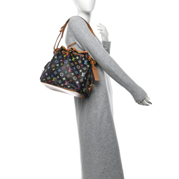 LOUIS VUITTON Monogram Multicolor Petit Noe Black