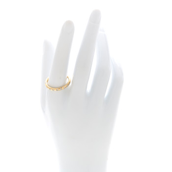TIFFANY 18K Yellow Gold Diamond Elsa Peretti 8 Diamond Stacking Band Ring 61 9.5